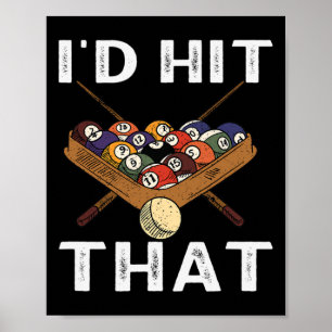 Billiards-ik vind dat het perfecte spel poster