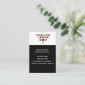 Billiards Instructor Simple Business Cards Design Visitekaartje (Staand voorkant)