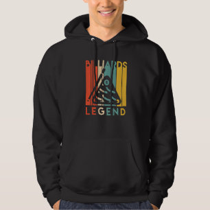 Billiards Legend Cool Retro Vintage 8 Ball Game Hoodie