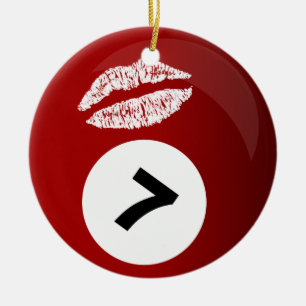 billiards lieveling multiple messages ornament