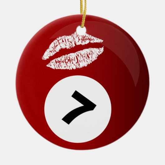 billiards lieveling multiple messages ornament (Voorkant)