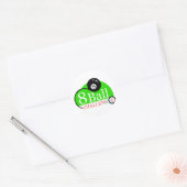 Billiards Lovers Pool Shooting Gifts Ronde Sticker (Envelop)