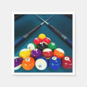 Billiards Paper Napkins Servetten