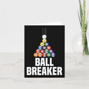 Billiards Pool Ball Breaker Funny Kaart