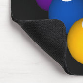 Billiards / Pool Balls - Custom Mousepad Muismat (Hoek)