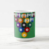 Billiards/Pool Balls: personaliseerbare mok (Center)