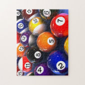 Billiards Pool Balls Photo Puzzle Legpuzzel (Verticaal)