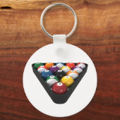 Billiards / Pool Balls Racken: Sleutelhanger (Voorkant)