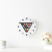 Billiards / Pool Balls: Wall Clock Ronde Klok (Huis)