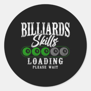 Billiards Pool Player Ball 8 Ball Billiard Ronde Sticker