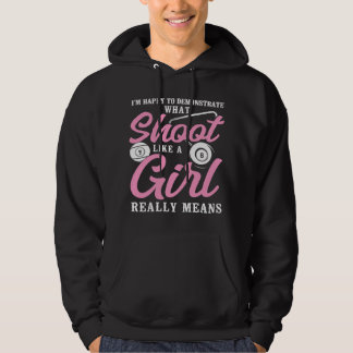 Billiards Pool Player Ball Girl Pun  Girls Hoodie