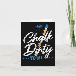Billiards Pool Player Ball Pun Chalk Dirty Kaart