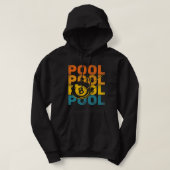 Billiards Pool Player Ball Retro  I m YE Hoodie (Design voorkant)