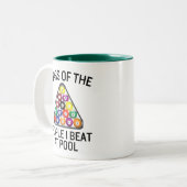 Billiards Pool Player Mug (Devant gauche)