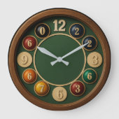 Billiards pool table 2D billiard ball game room Grote Klok (Voorkant)