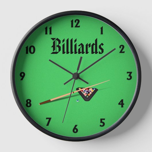 Billiards Pool Table Cue Stick and Balls (Voorkant)