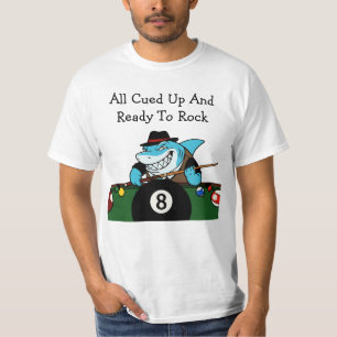 Billiards Poolhal Rebel Funny T-shirts