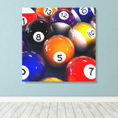 Billiards Premium Wrapped Canvas (Insitu (Houten vloer))