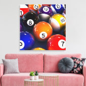 Billiards Premium Wrapped Canvas Afdruk (Insitu (Woonkamer))