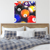 Billiards Premium Wrapped Canvas Afdruk (Insitu (Slaapkamer))