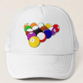 Billiards. Rack ze omhoog. Trucker Pet (Voorkant)