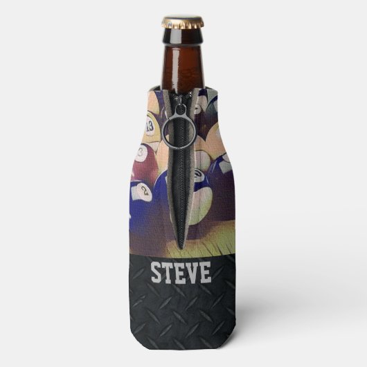 Billiards robustes Nom Bière Glacière (Bouteille Dos)