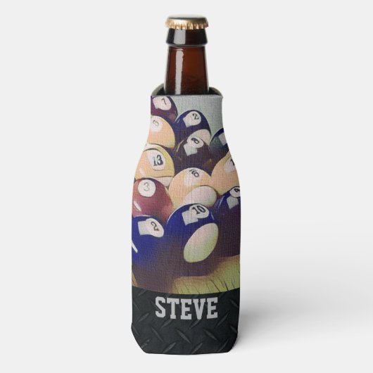 Billiards robustes Nom Bière Glacière (Bottle Devant)