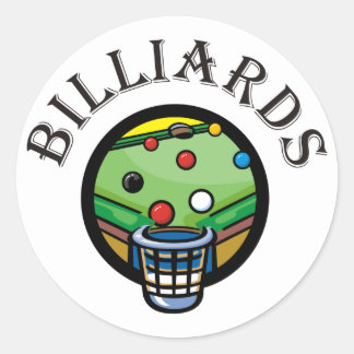 Billiards Ronde Sticker