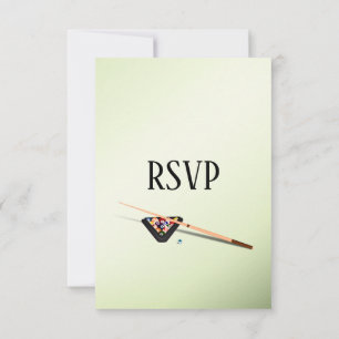 Billiards RSVP met keuzevrijheid voor inwendig geb Kaartje