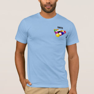 Billiards Sjabloon, personaliseren, T-shirt