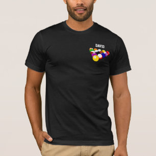 Billiards Sjabloon, personaliseren, T-shirt