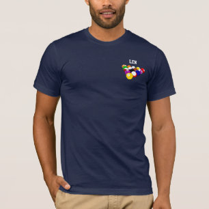 Billiards sjabloon polo shirt, klaar om aan te pas