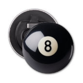 Billiards Snooker 8-Ball Bottle Open Button Flesopener (Voorkant)