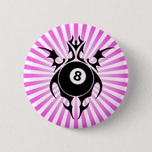 billiards, stammen. ronde button 5,7 cm