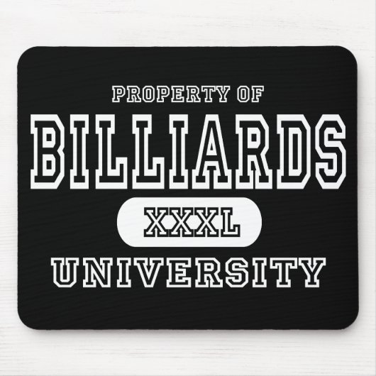 Billiards University Dark Muismat (Voorkant)