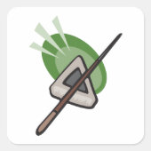Billiards Vierkante Sticker (Voorkant)