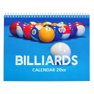Billiards Wall Calendar Kalender
