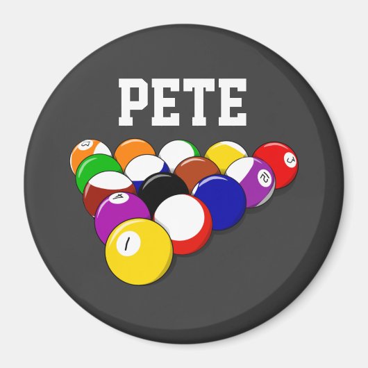 Billiardse sjabloon, populair design magneet (Voorkant)