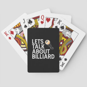 Billiardspeler   Laten we het hebben over Billiard Pokerkaarten