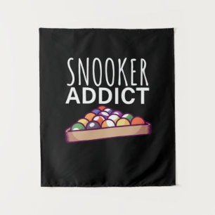 Billiardspeler Snooker Addict Wandkleed