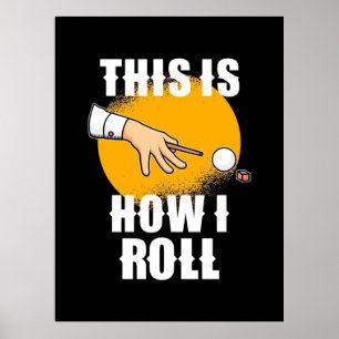 Billiardspeler   Zo werkt Snooker Roll Poster
