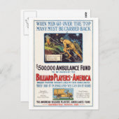 Billiardspelers uit Amerika Briefkaart (Voorkant / Achterkant)