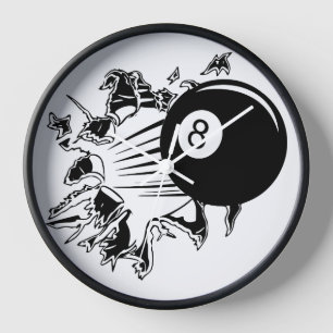Billiardwandklok