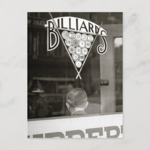 Billiardzaal, 1938 briefkaart