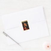 Billie Holiday Ronde Sticker (Envelop)