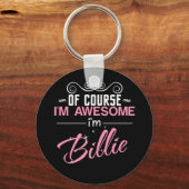 Billie natuurlijk ben ik Geweldige dat ik Billie b Sleutelhanger (Voorkant)