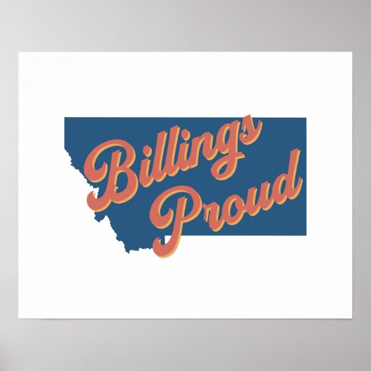 Billings Fier - Billings, Impression de l'état du (Devant)