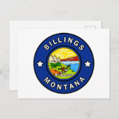 Billings Montana Briefkaart (Voorkant / Achterkant)