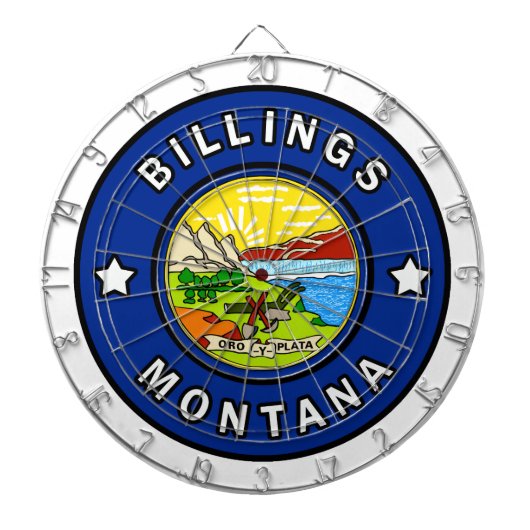 Billings Montana Dartbord (Voorkant)