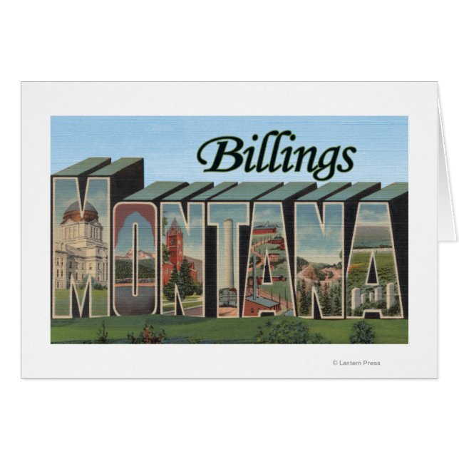 Billings, Montana - Grote Letter-scènes (Voorkant Horizontaal)